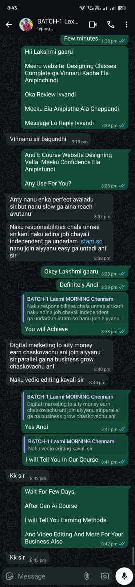 DMAT student WhatsApp review