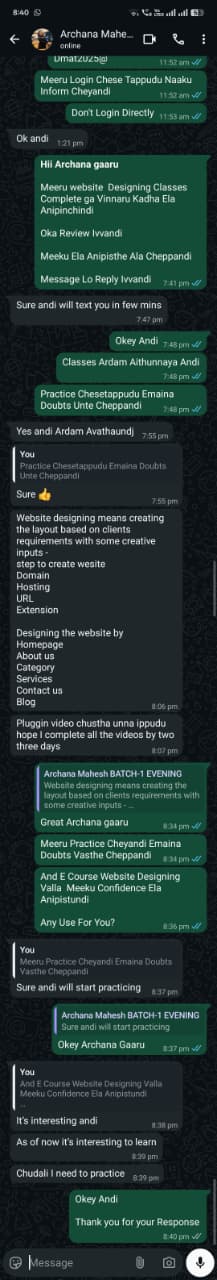 DMAT student WhatsApp review